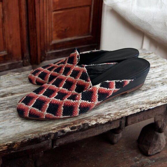 RACHEL COMEY Wald Needlepoint Wedge Loafers Size 6 - Picture 1 of 8